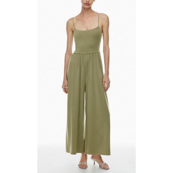 Wilfred Aritzia New Melodie Jumpsuit Fit-and-flare wide-leg Pink Size S - Picture 9 of 9